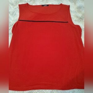 Women's Tommy Hilfiger Size XL Tank Top  Red Activewear Blue Strip Nautical